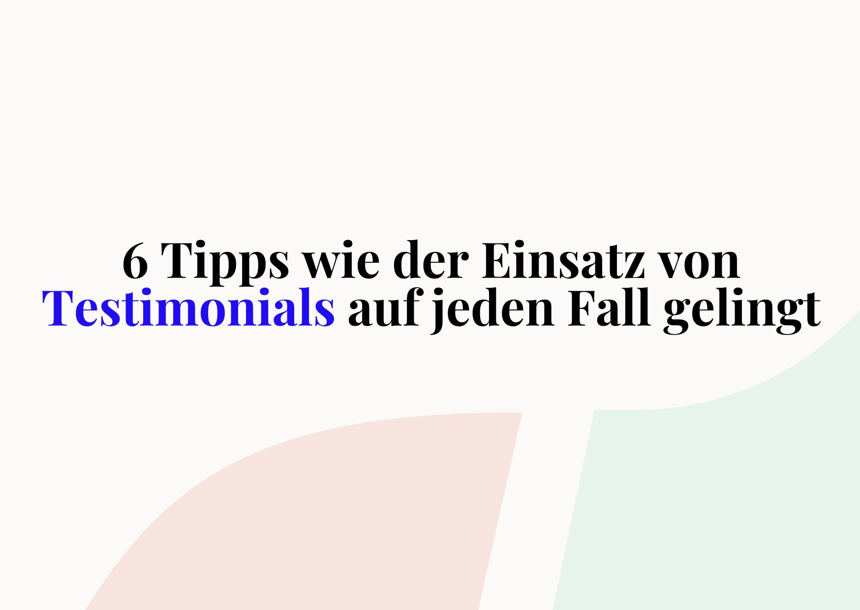 Testimonials