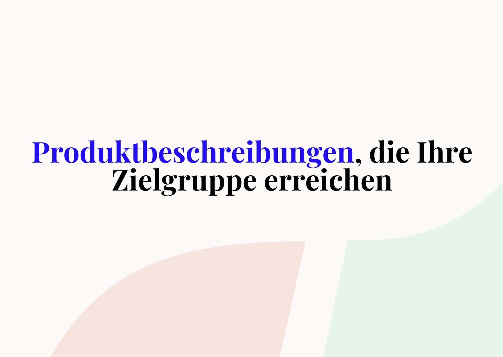 Produktbeschreibung
