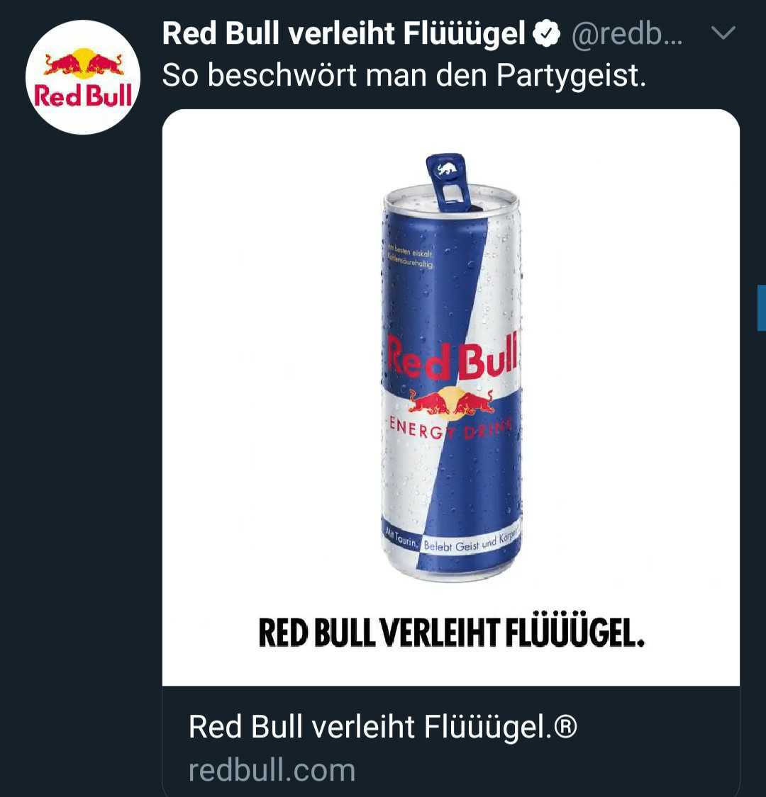 redbull Werbung twitter