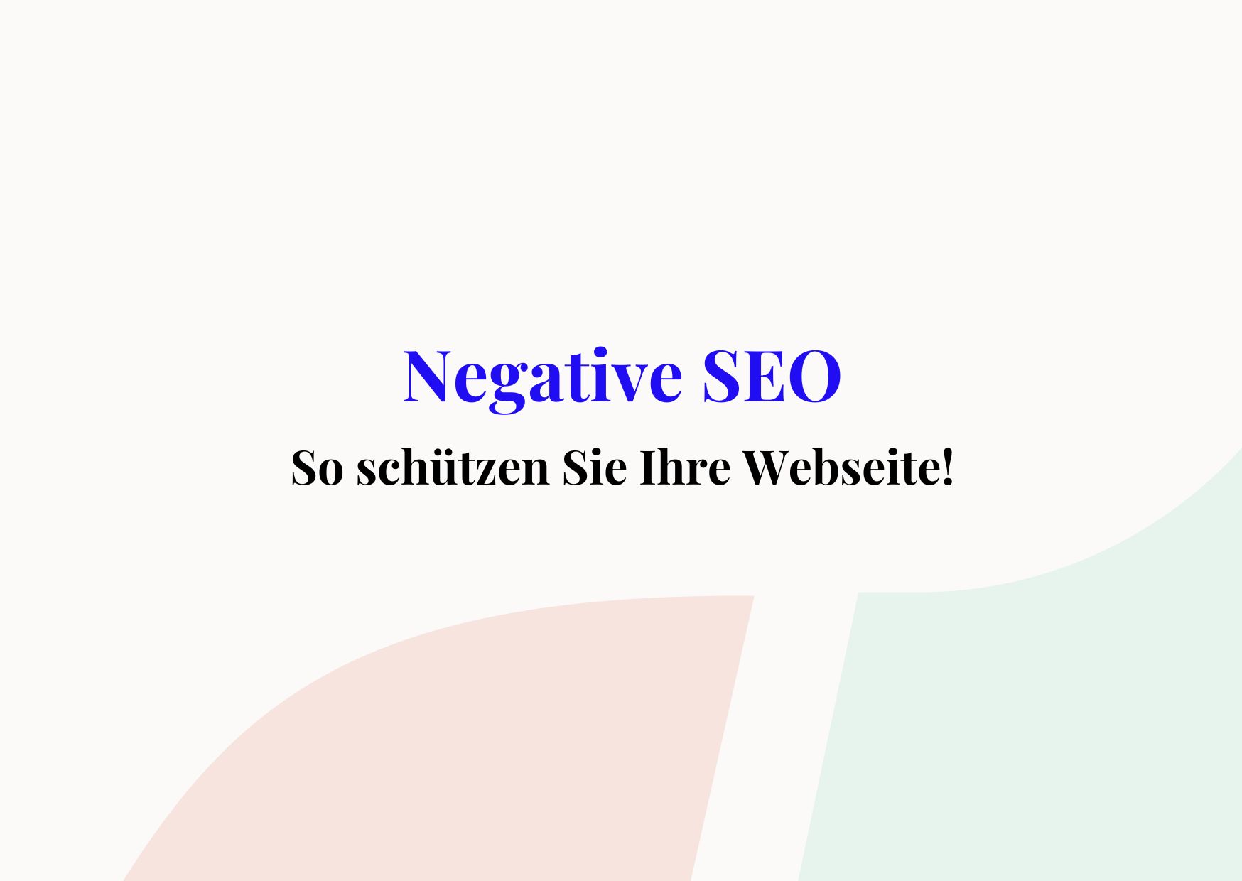 Negative SEO