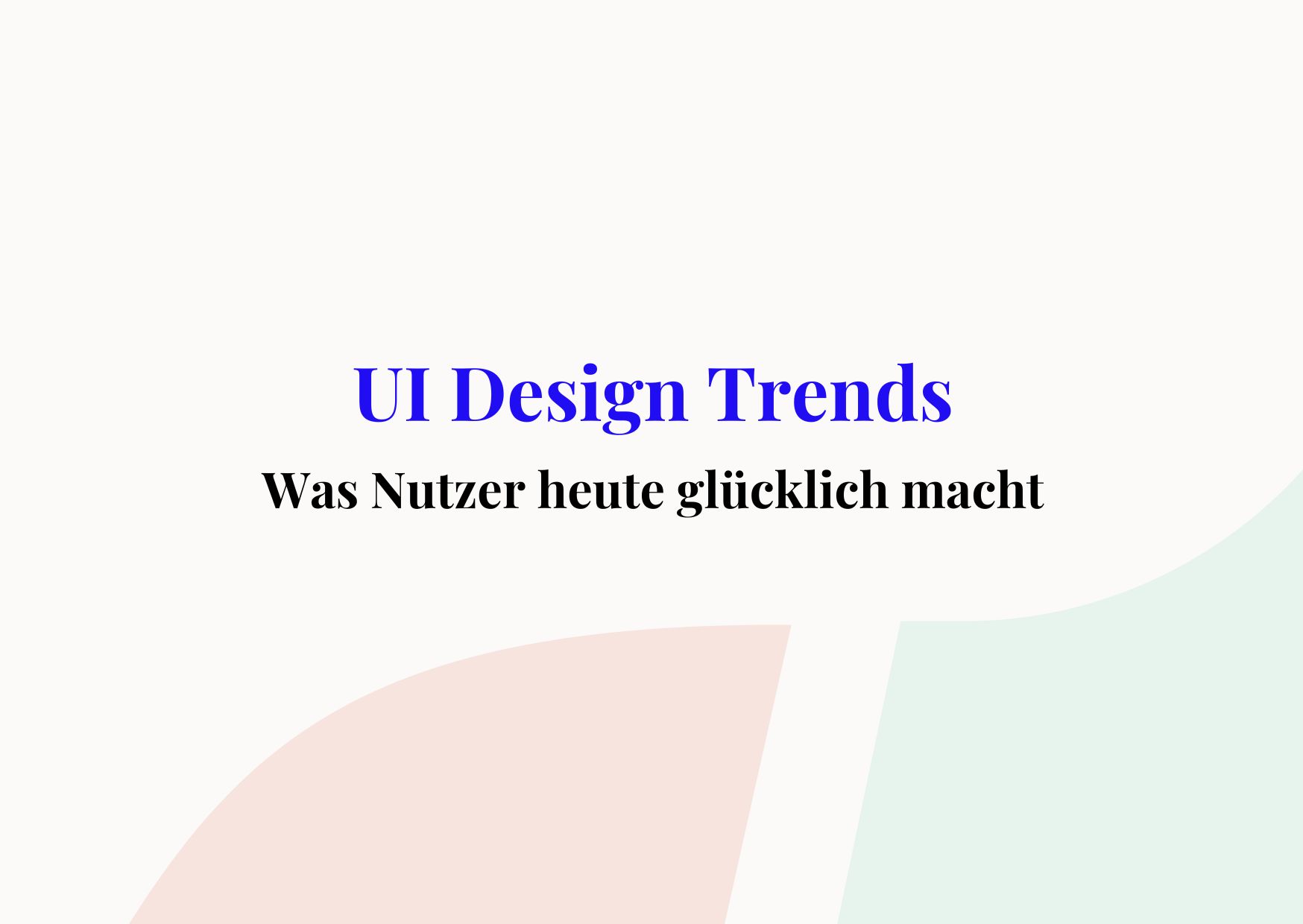 UI Design Trends
