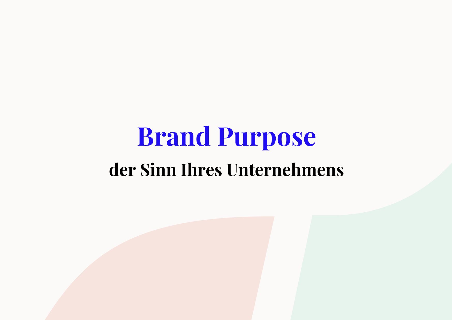 Brand Purpose