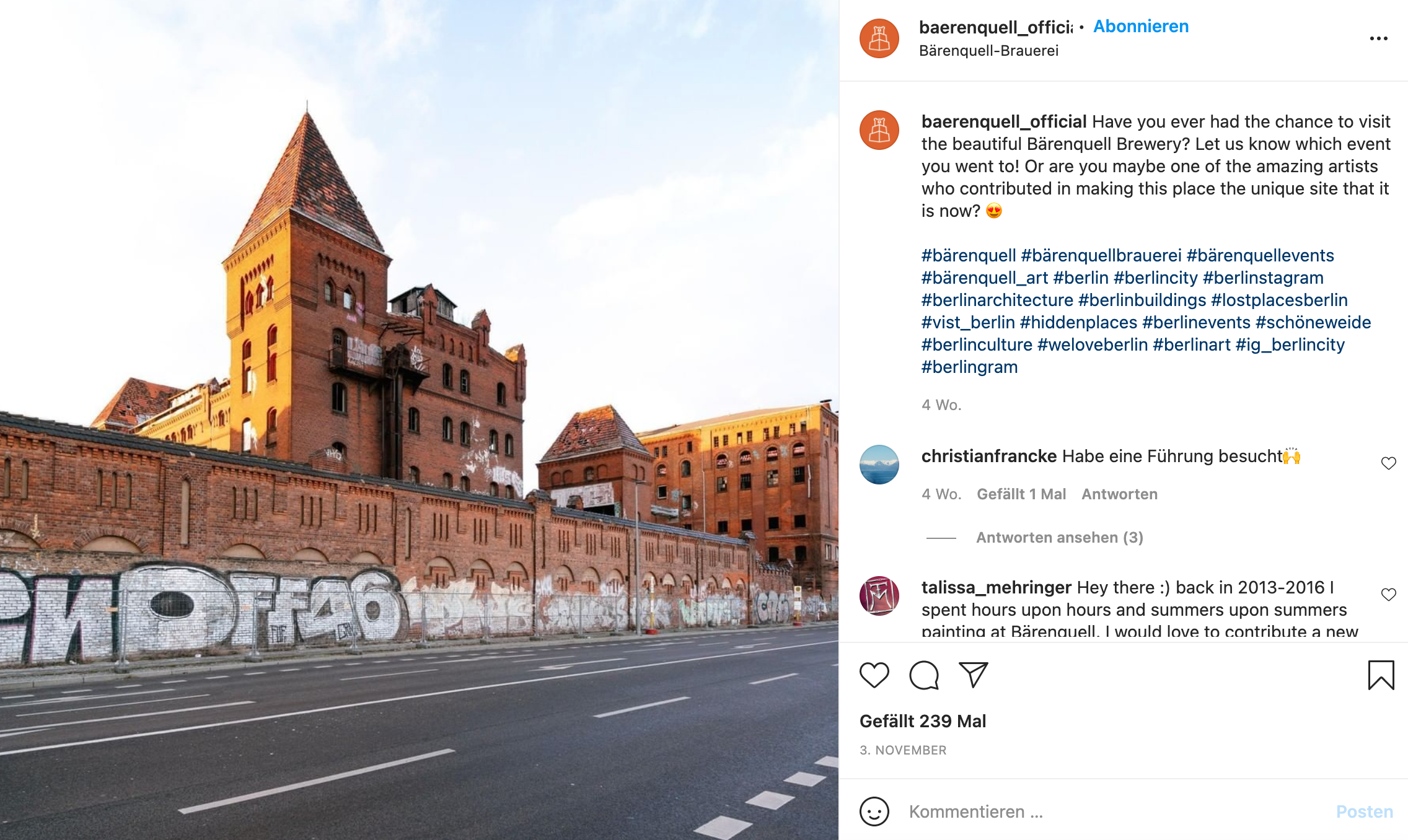 post von bärenquell berlin auf insta