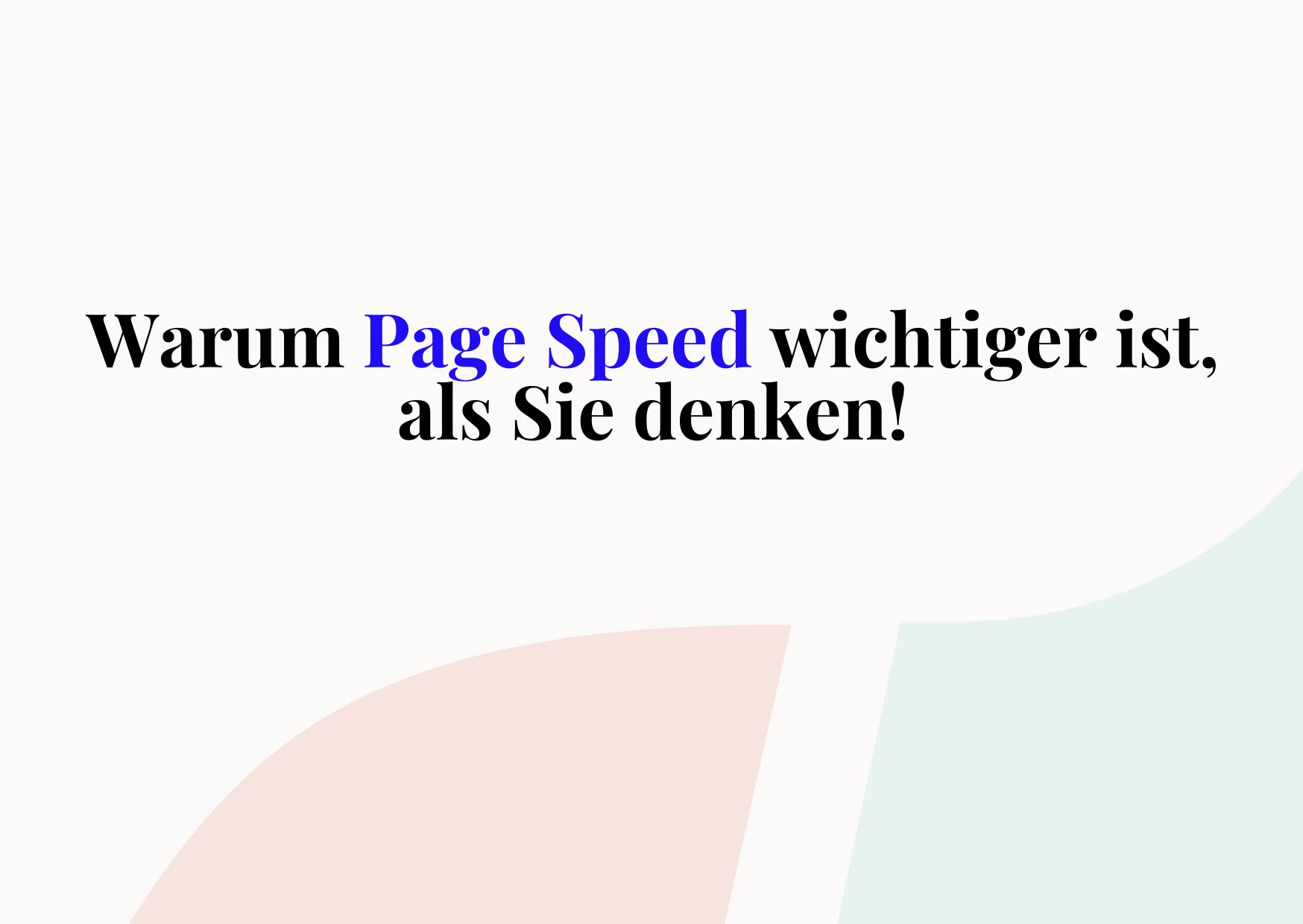 Page Speed