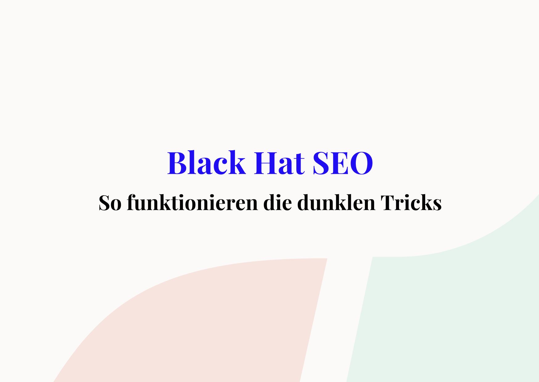 black hat seo