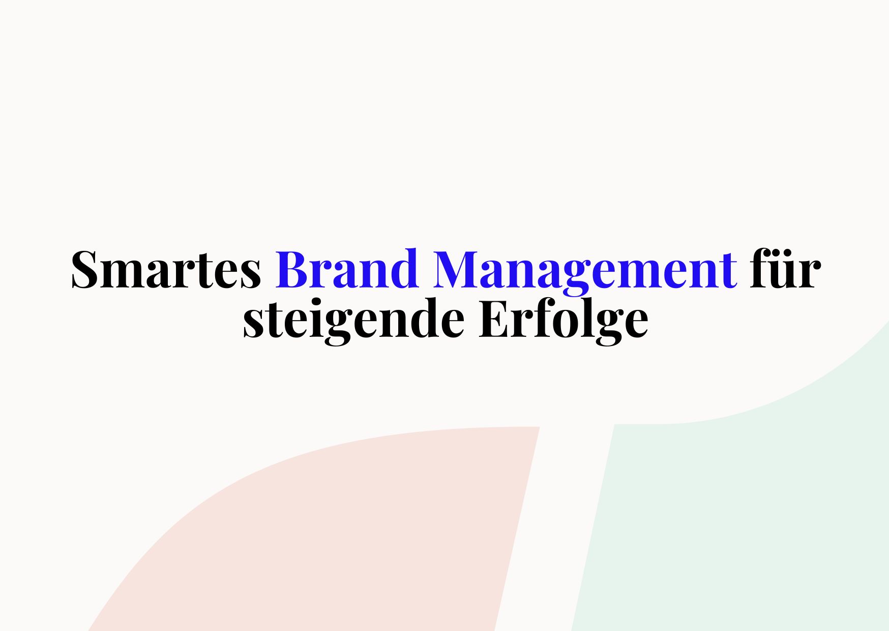 Brand Management