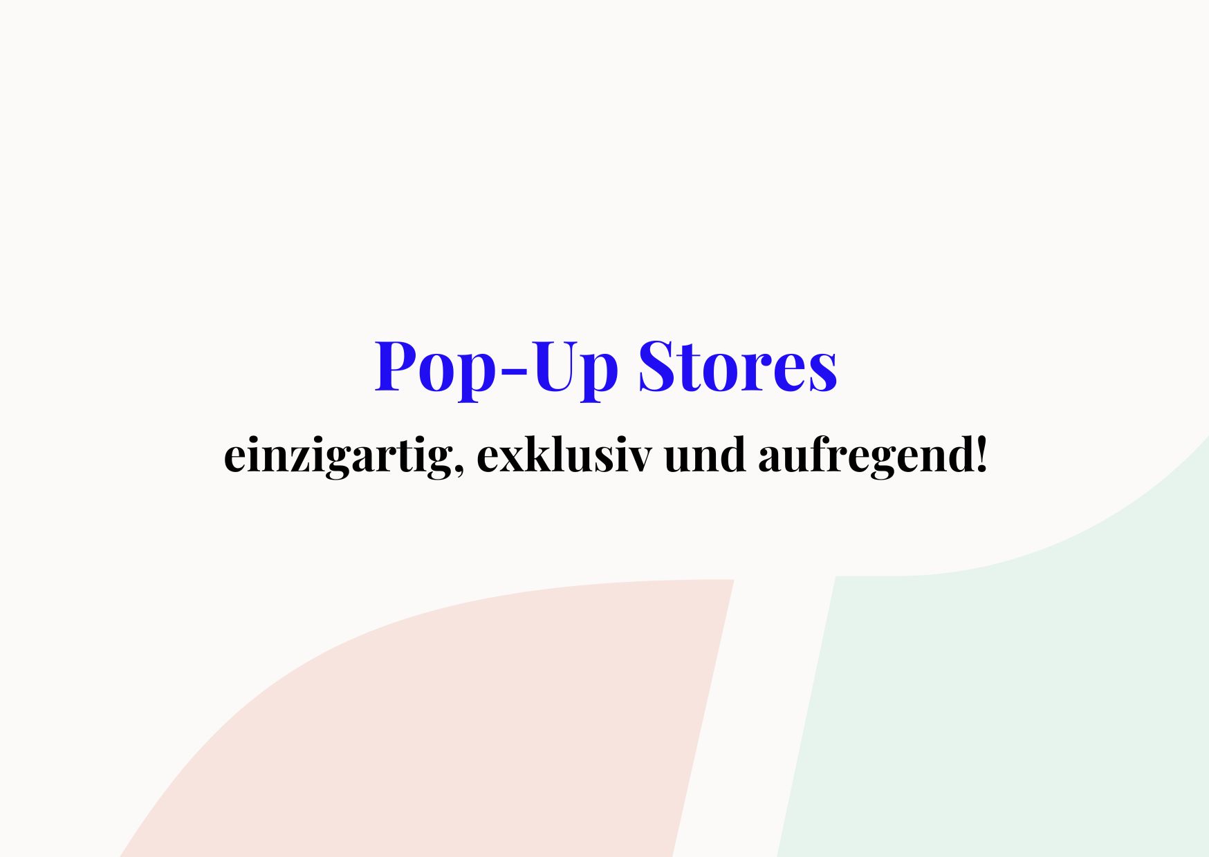 Pop-Up Store