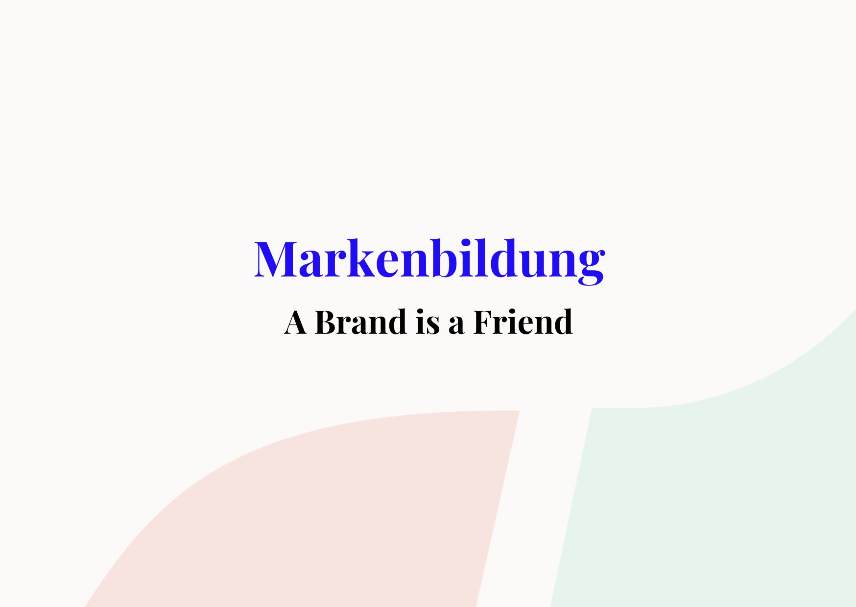 Markenbildung