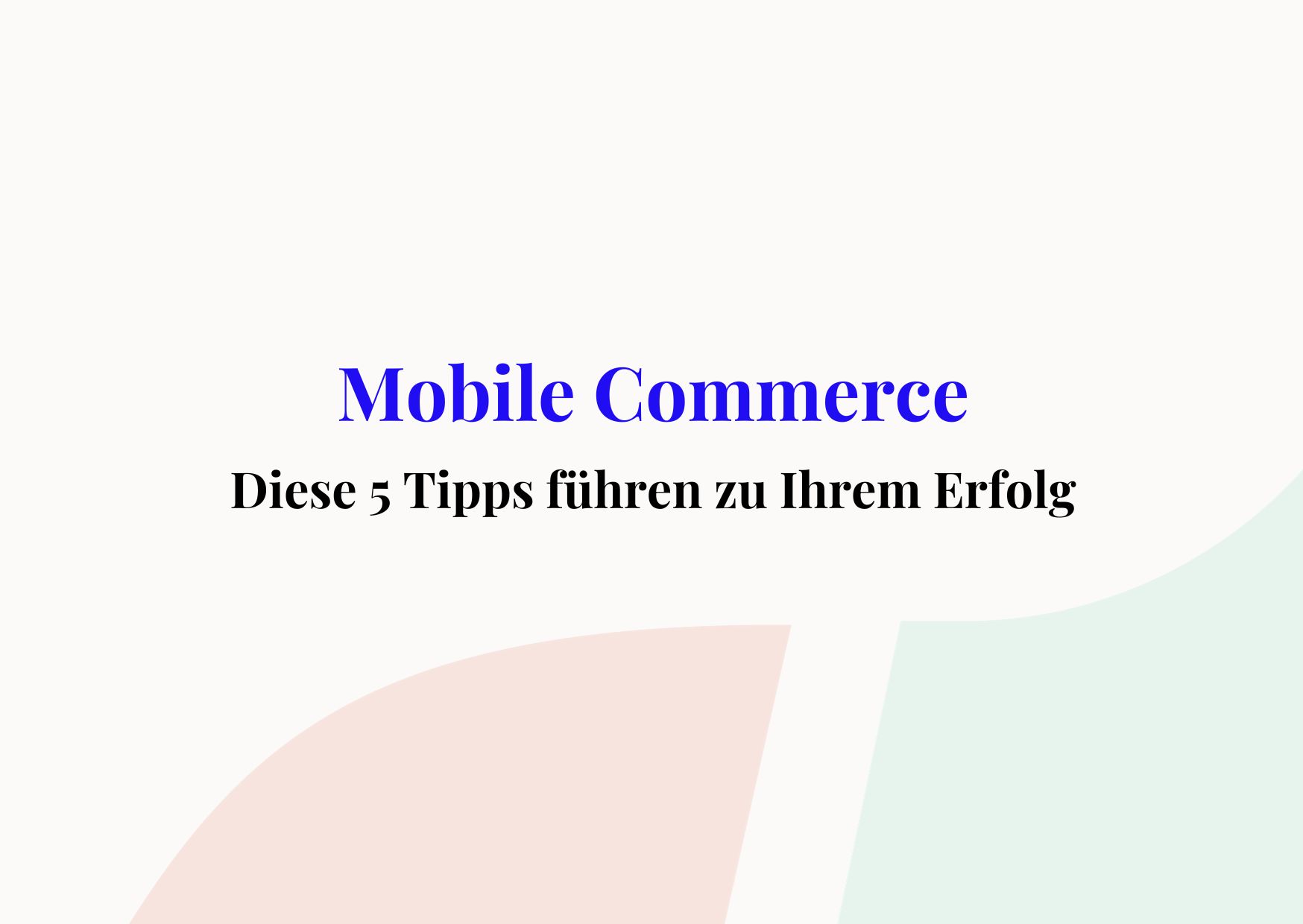 mobile commerce