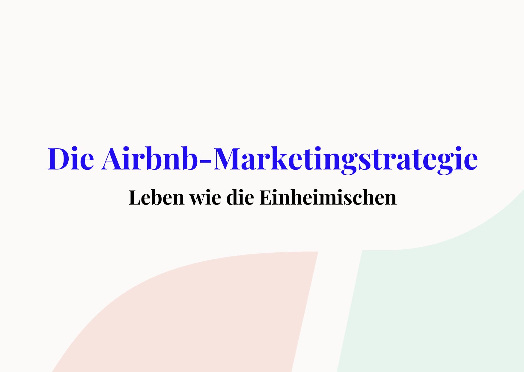 airbnb marketingstrategie