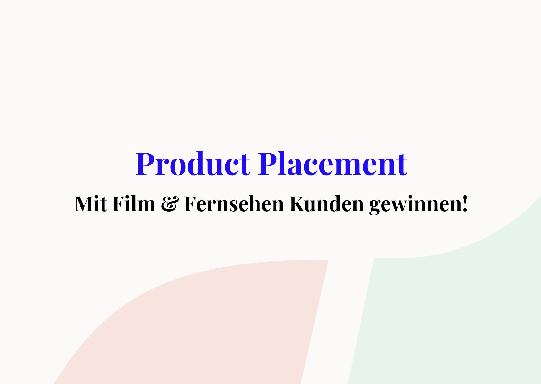 product placement