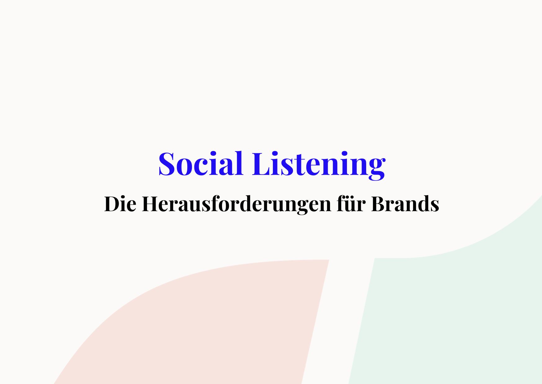 social listening