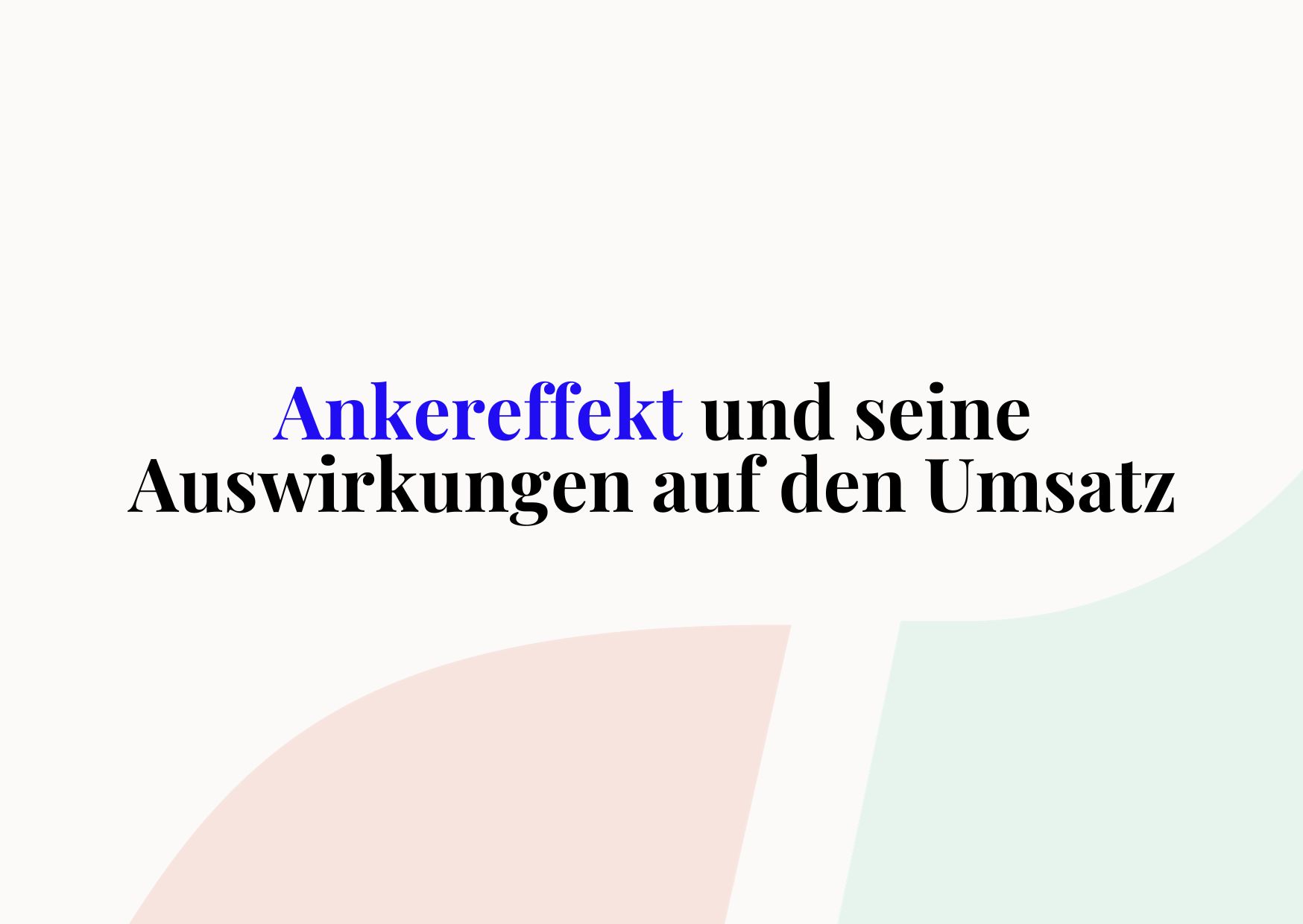 Ankereffekt