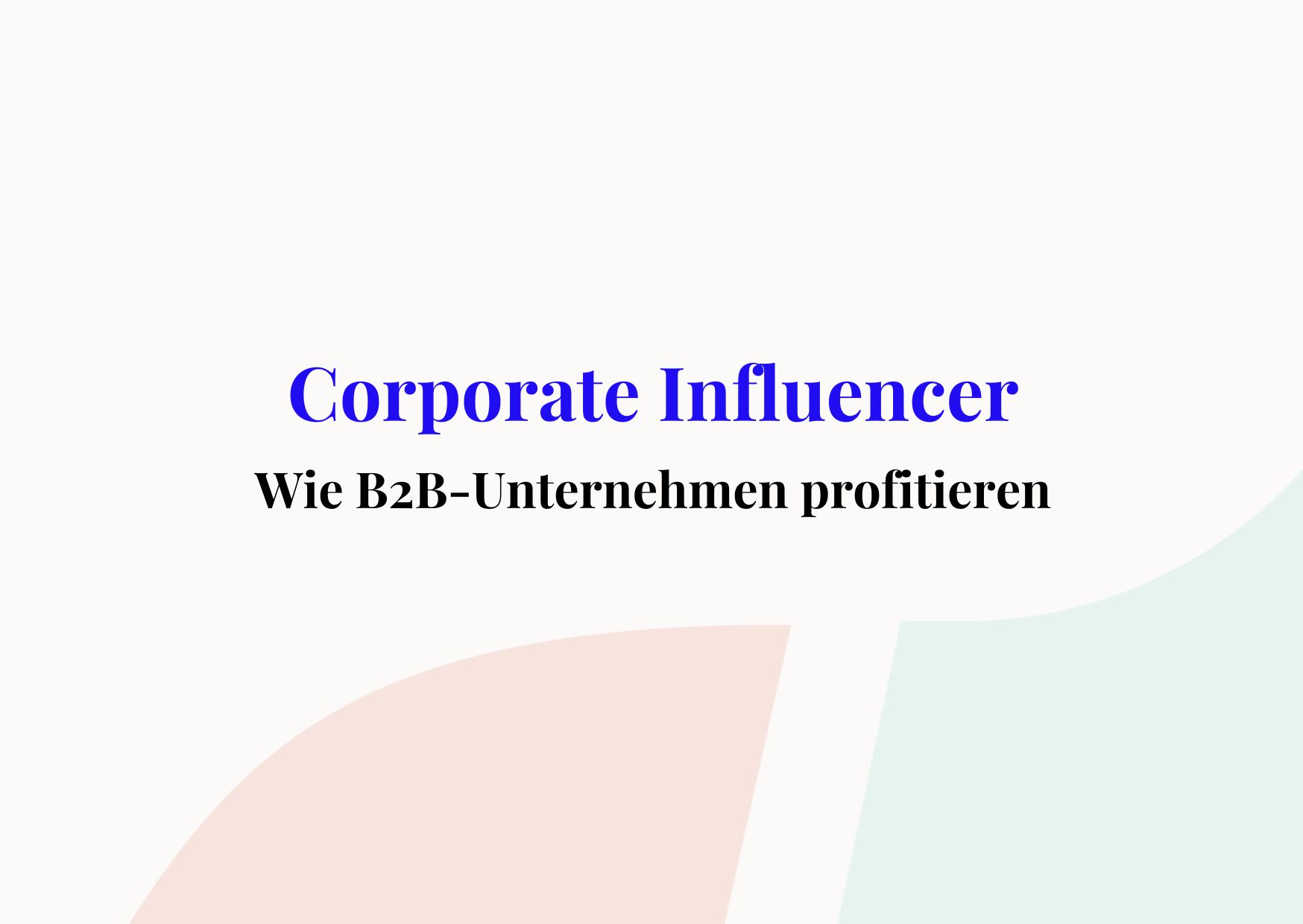 corporate influencer