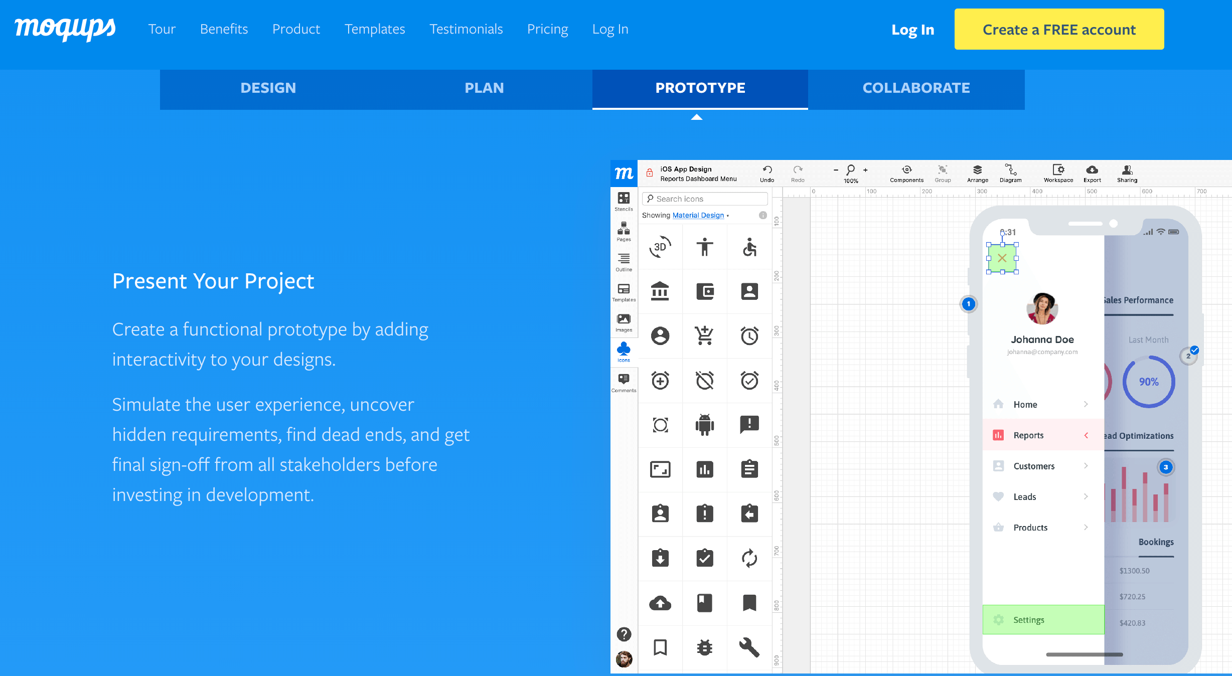 screenshot moqups