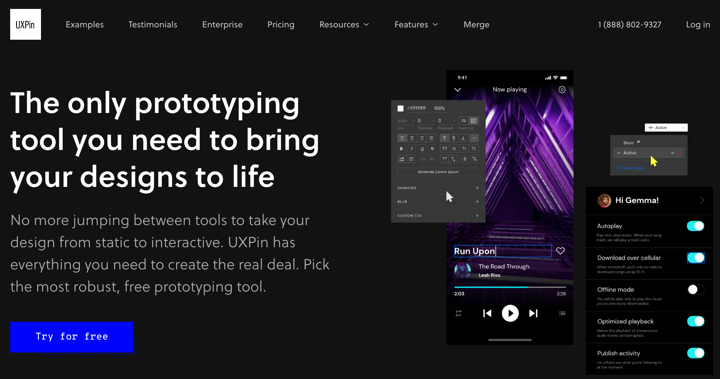 screenshot uxpin