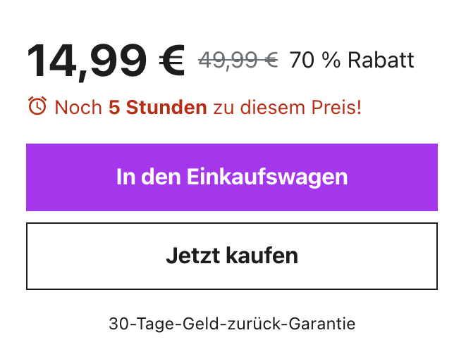 online-shop optimieren durch zeitlich begrenzter rabatt