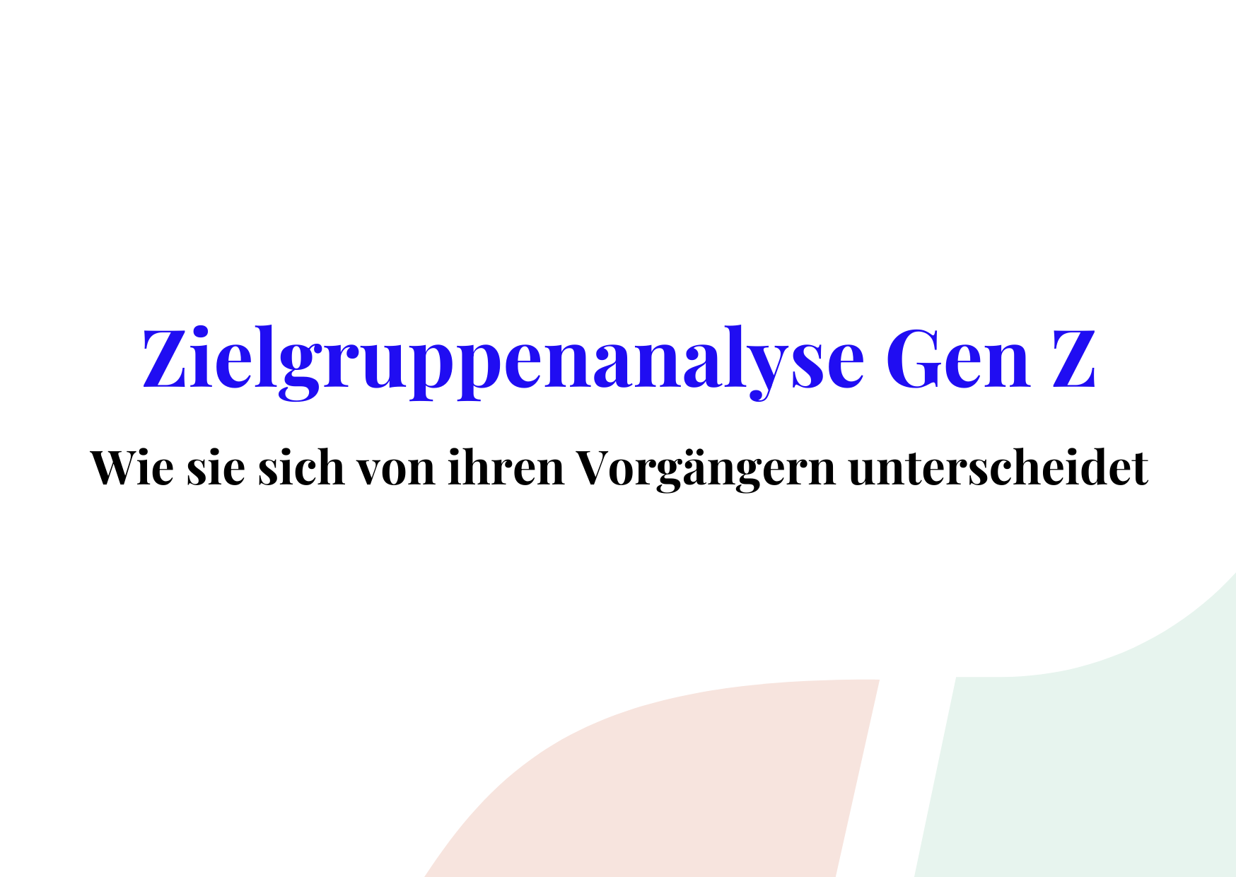 zielgruppenanalyse gen z cover