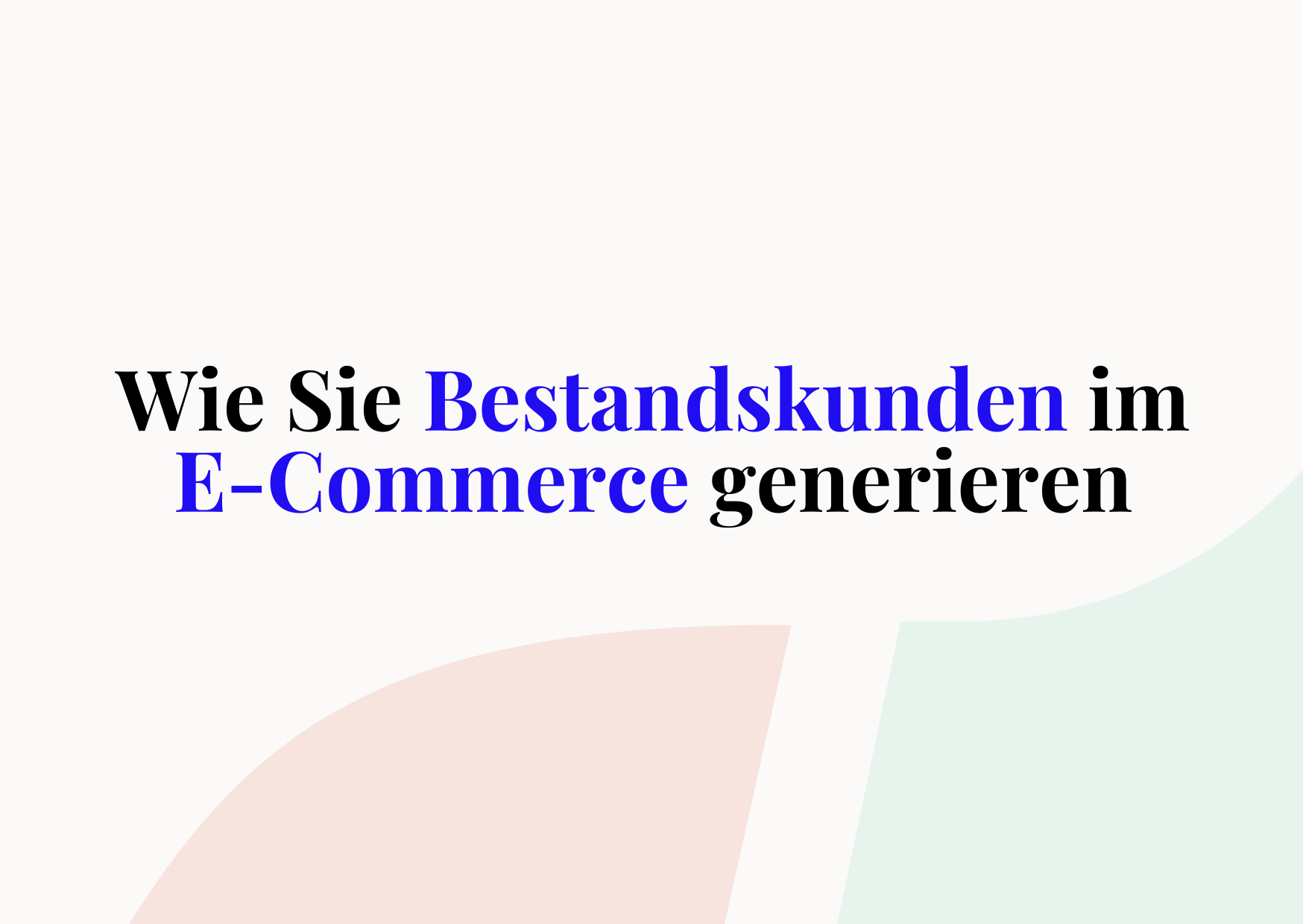 bestandskunden e-commerce cover