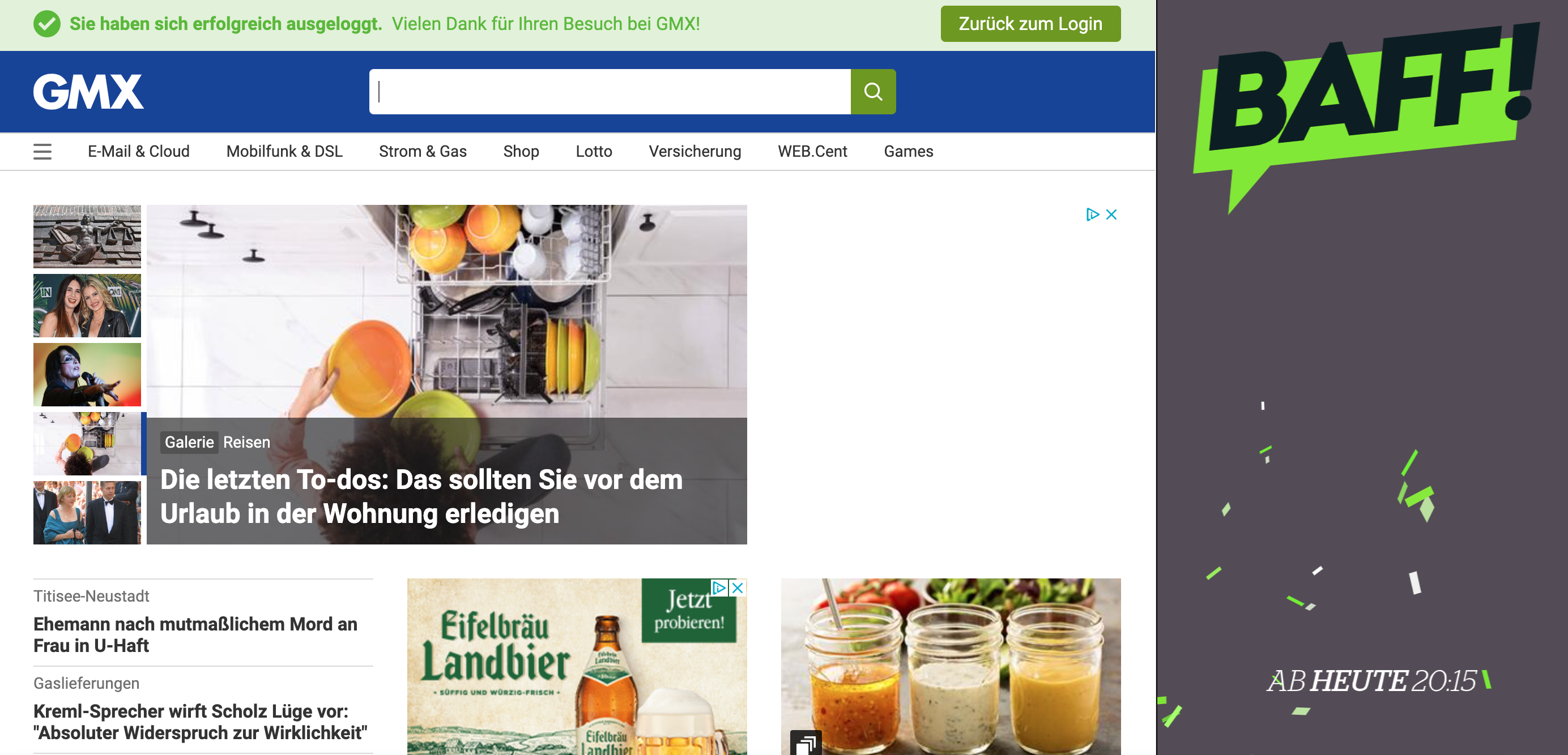 skyscraper bannerwerbung auf gmx