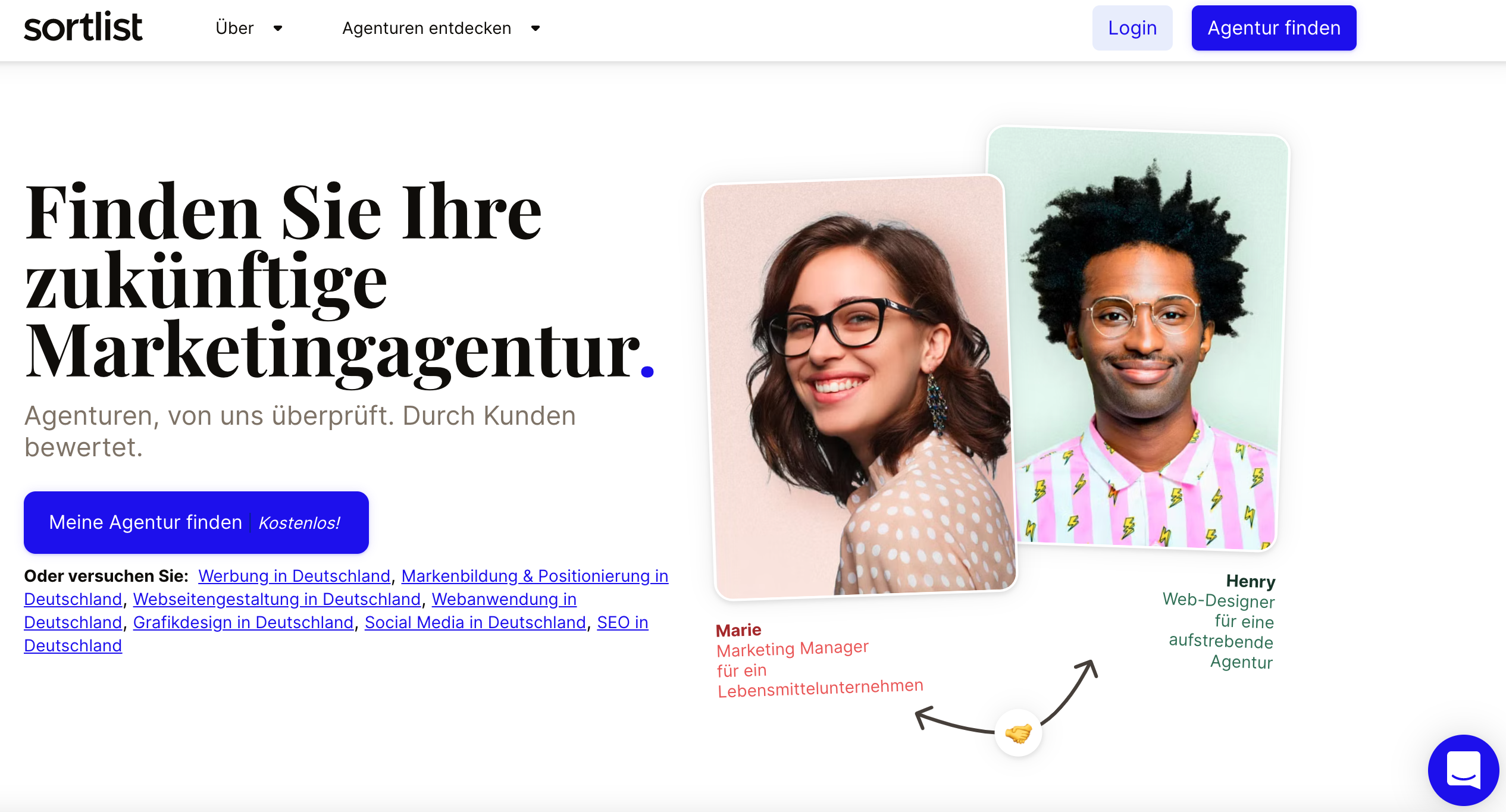 beispiel für website neu gestalten: sortlost.de nach dem rebranding