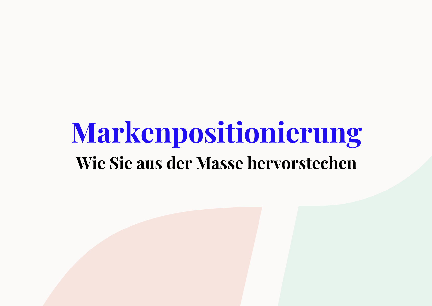 markenpositionierung cover