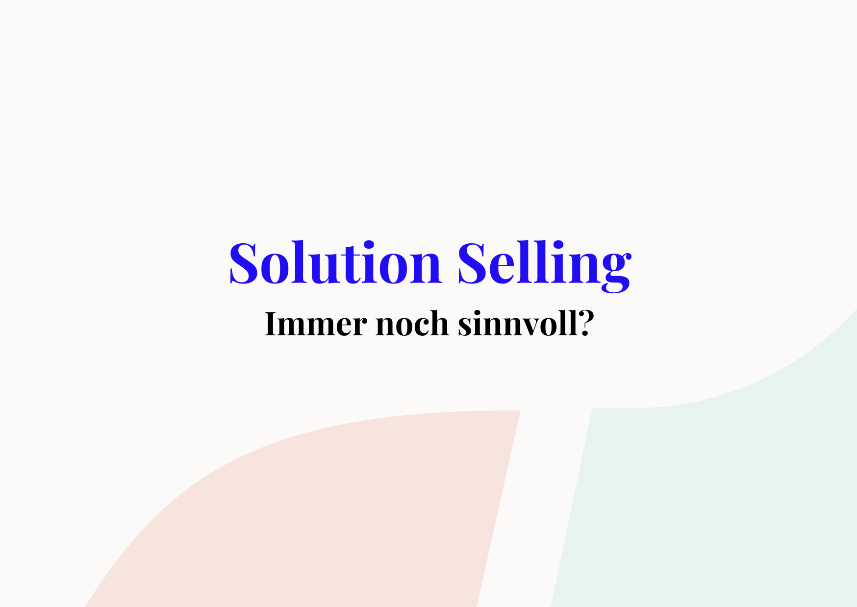 solution selling cover