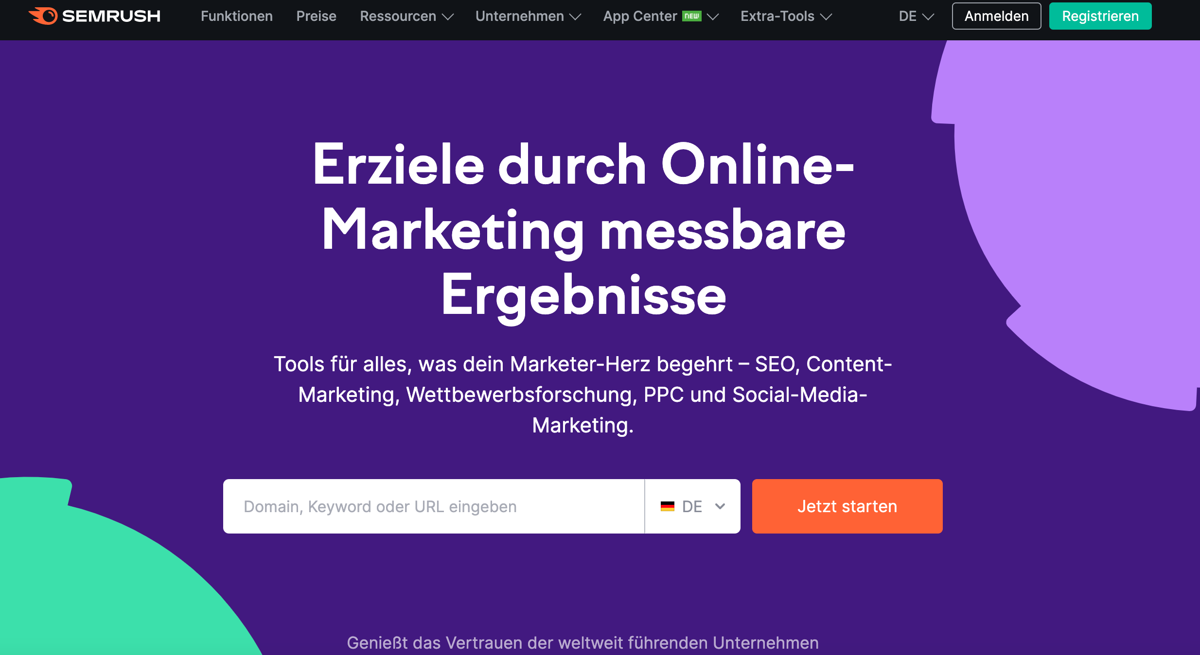 sem rush seo audit tool screenshot