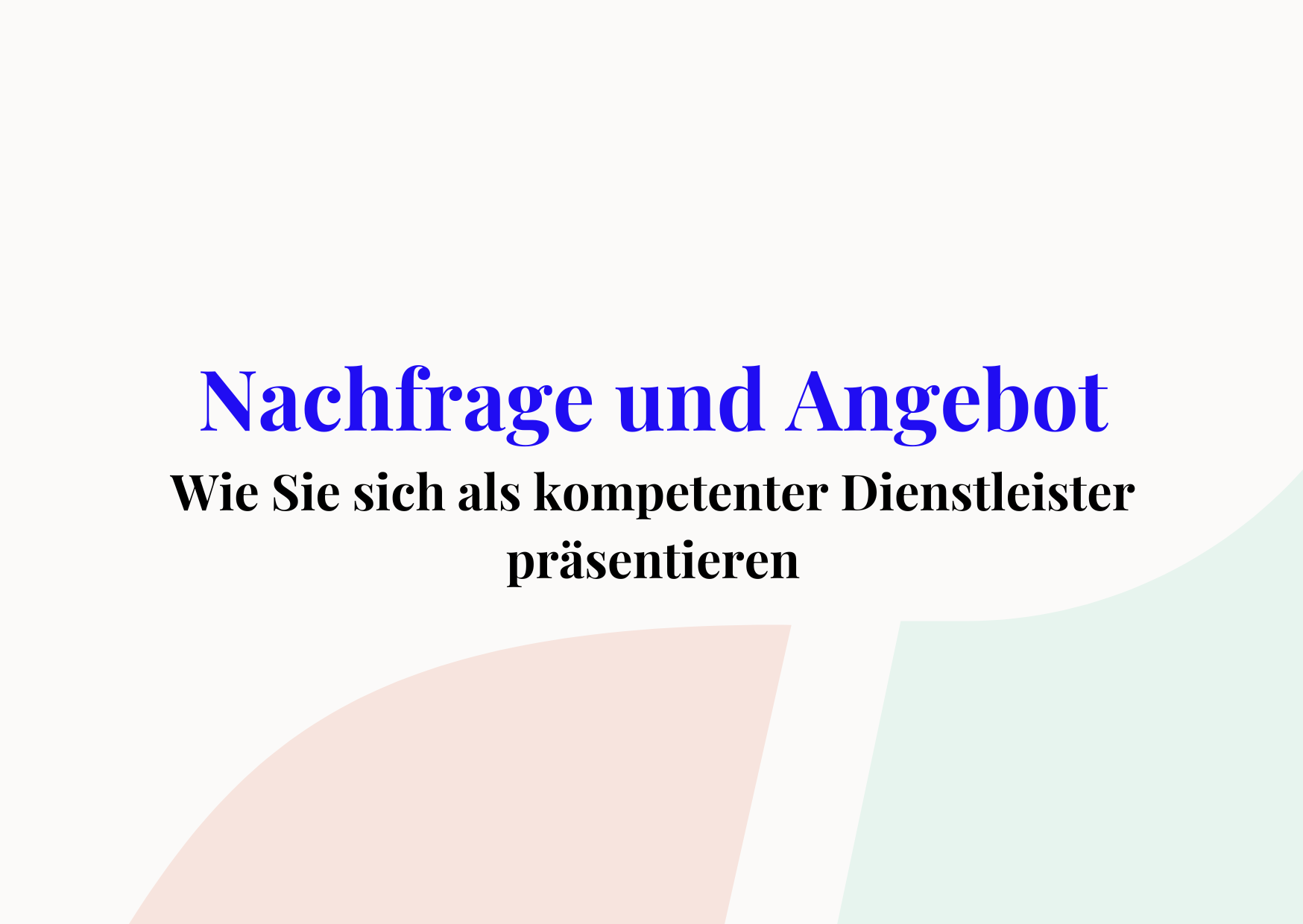 nachfrage und angebot Cover