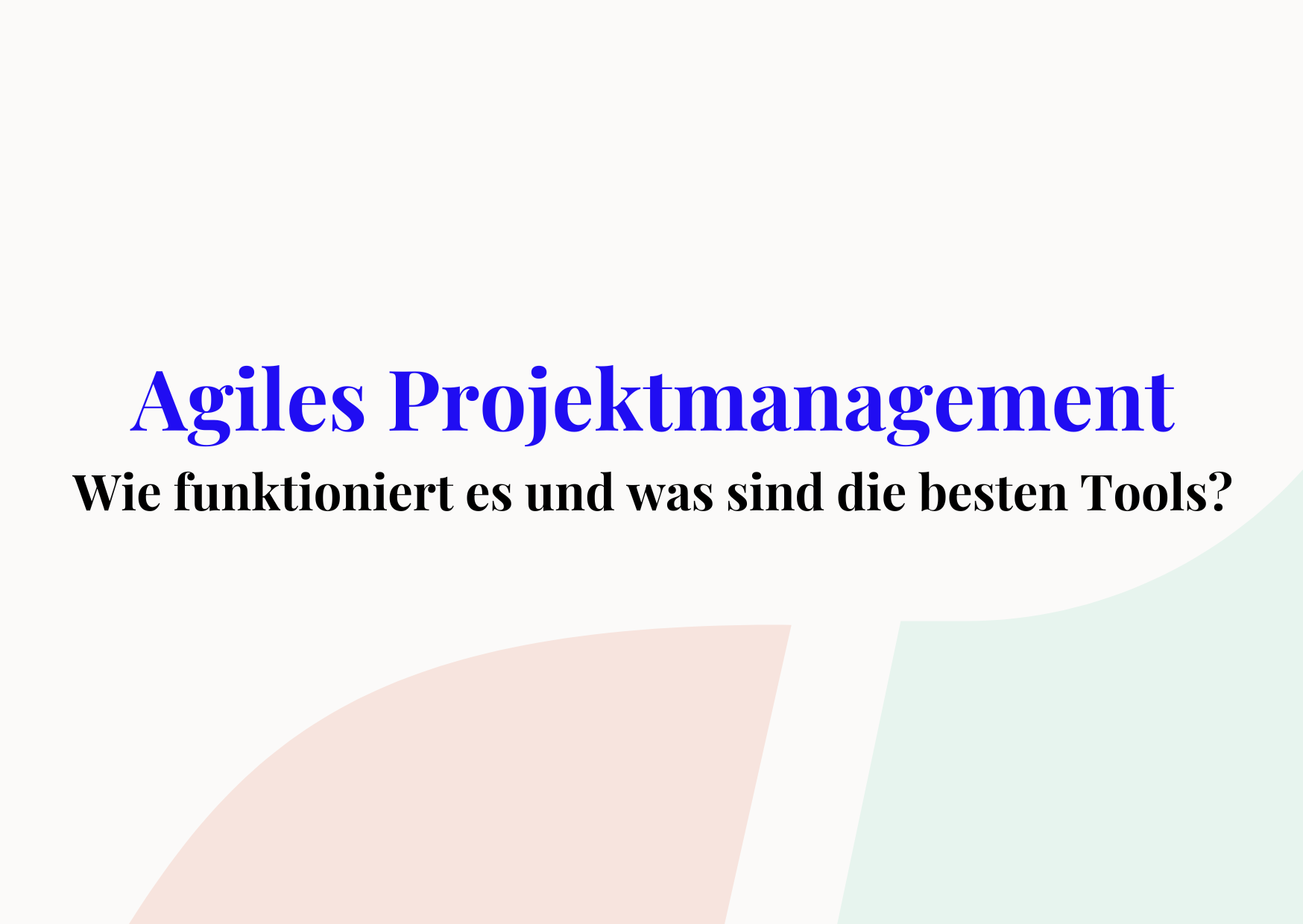 agiles projektmanagement cover