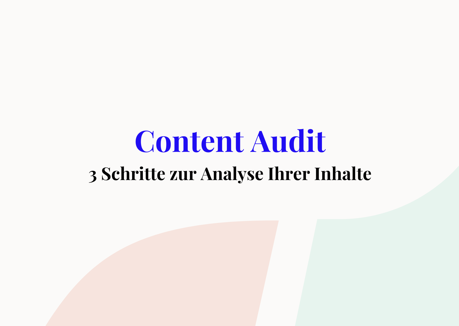 content audit cover