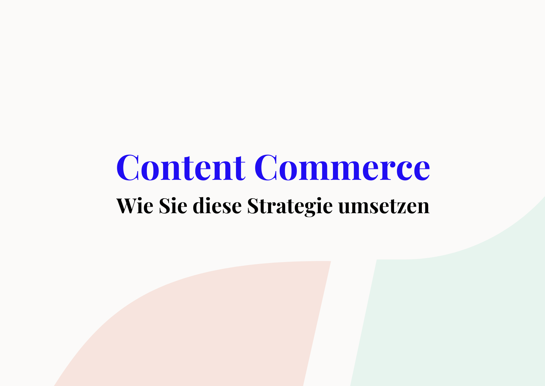 content commerce cover