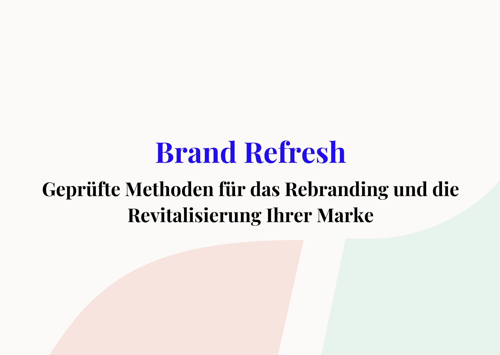 Rebranding