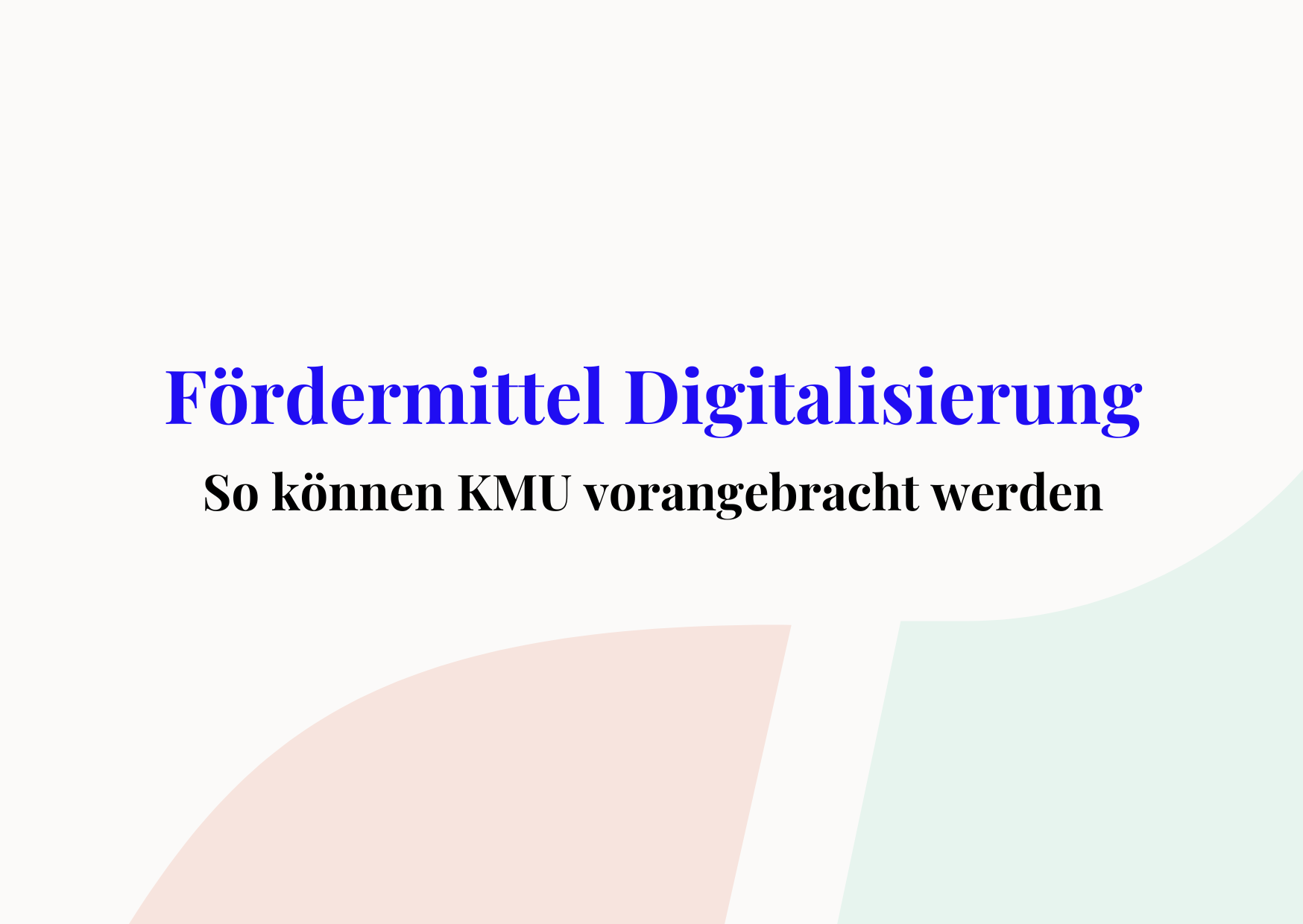 fördermittel digitalisierung cover