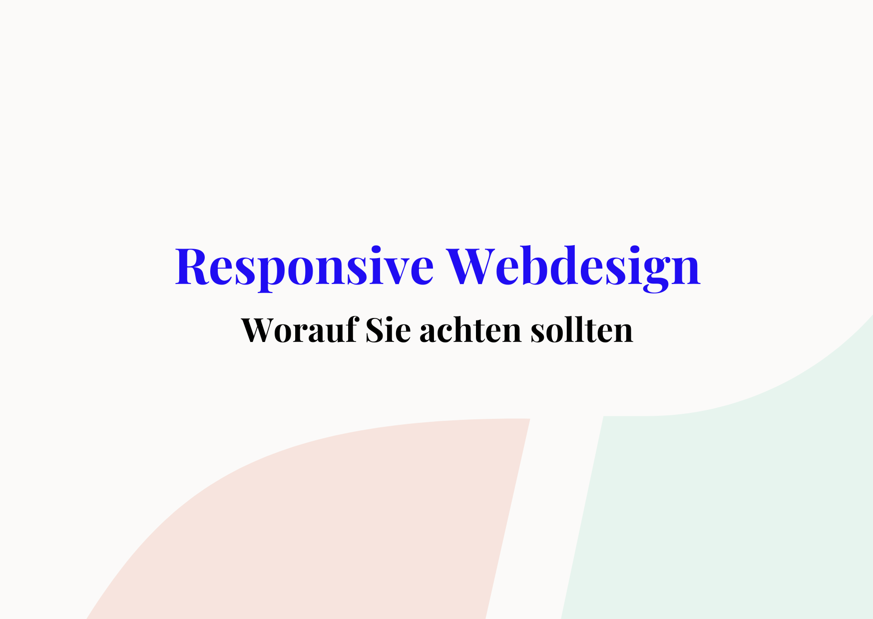 responsive webdesign cover