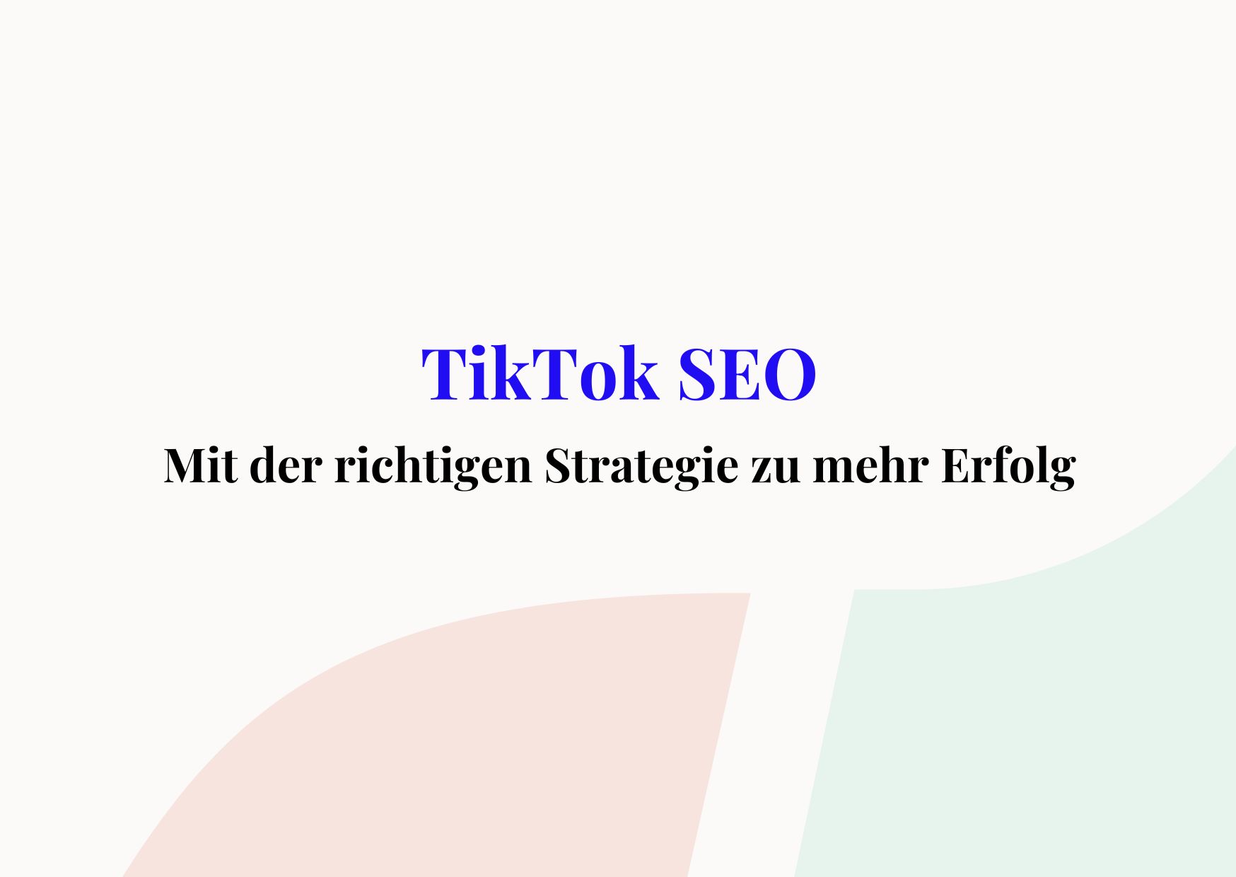 TikTok SEO
