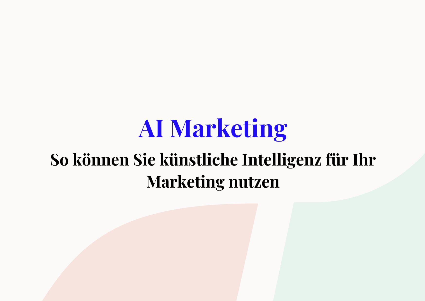 AI Marketing