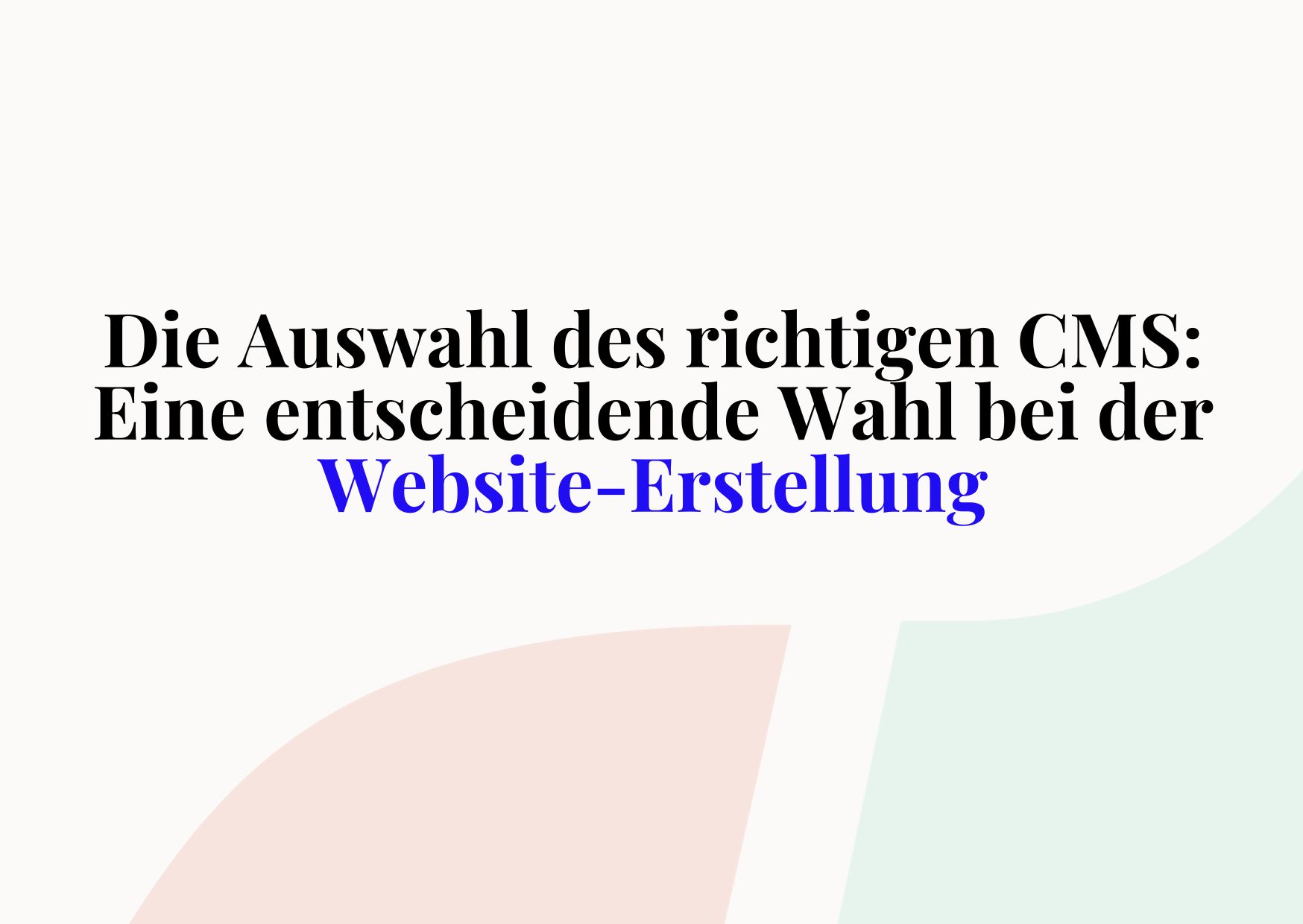 Website Erstellung