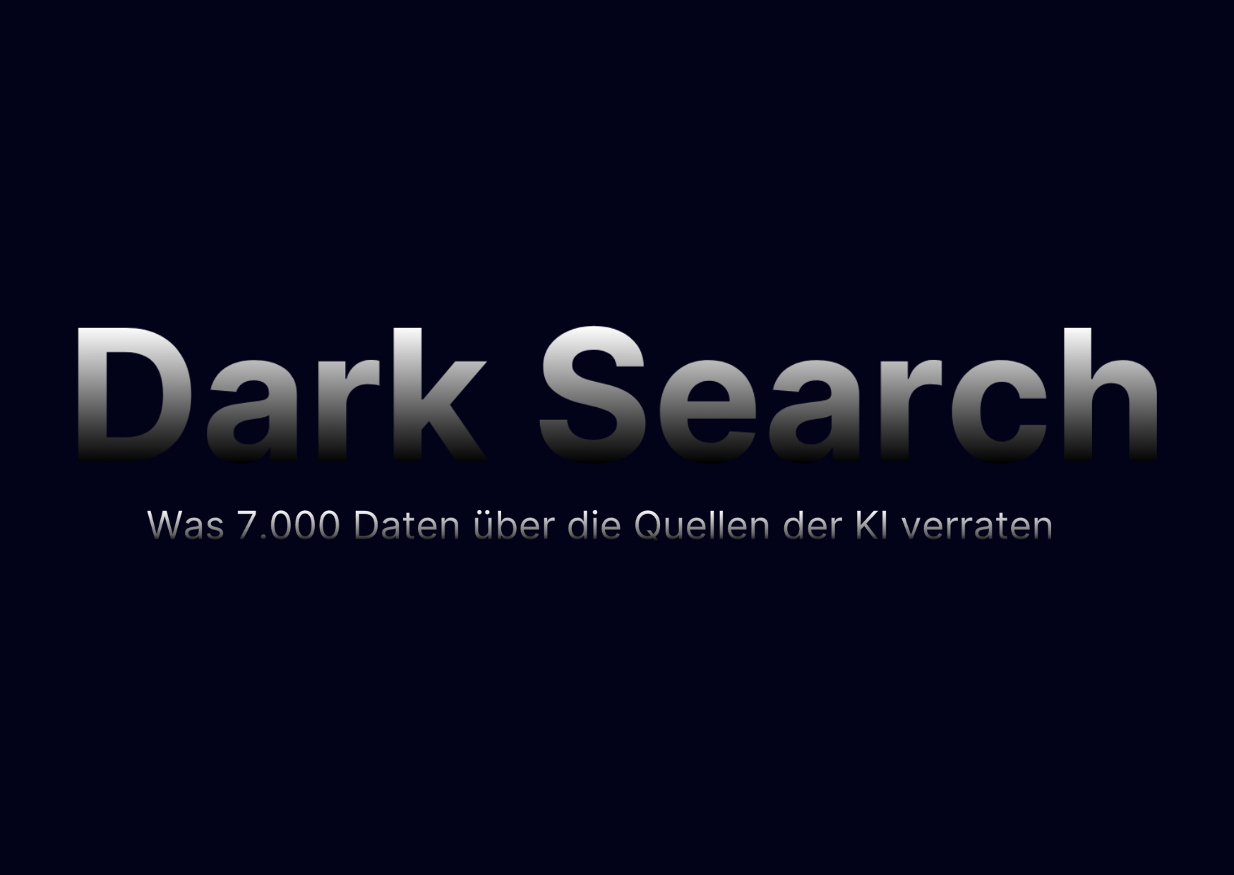 Inside Dark Search: 7.000 Quellen zeigen, wie KI Ihr Produkt empfiehlt
