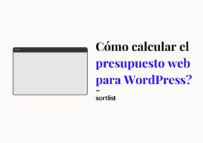 presupuesto web para WordPress