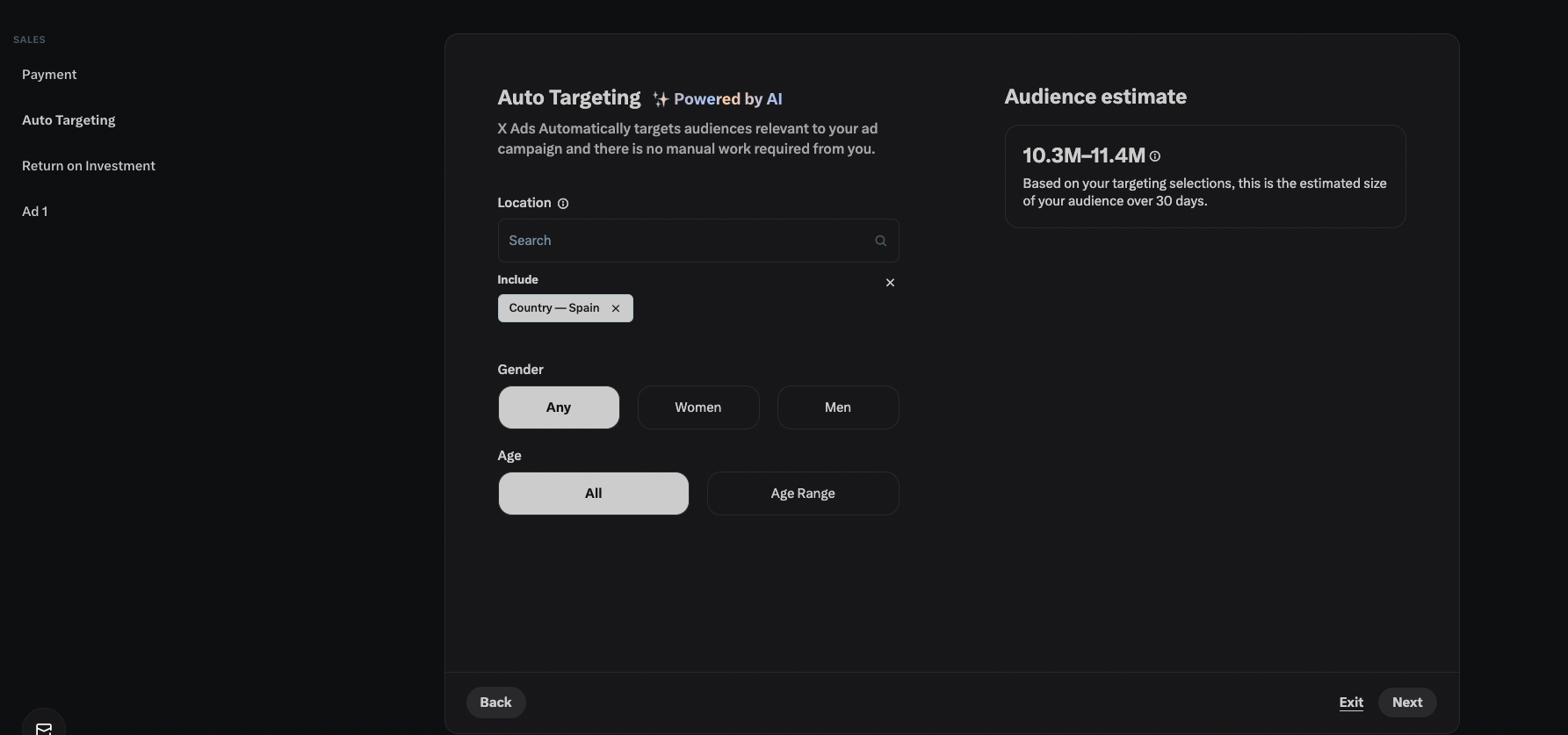 configurar la cuenta de X Ads