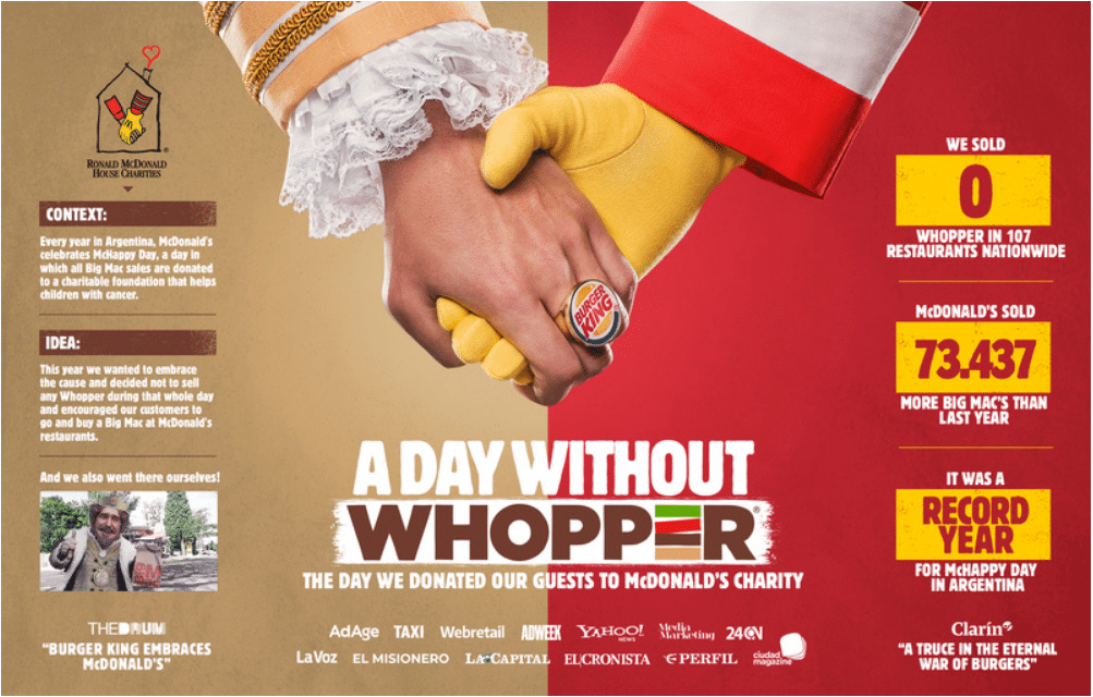 Co-brand McDonald's, Burger King