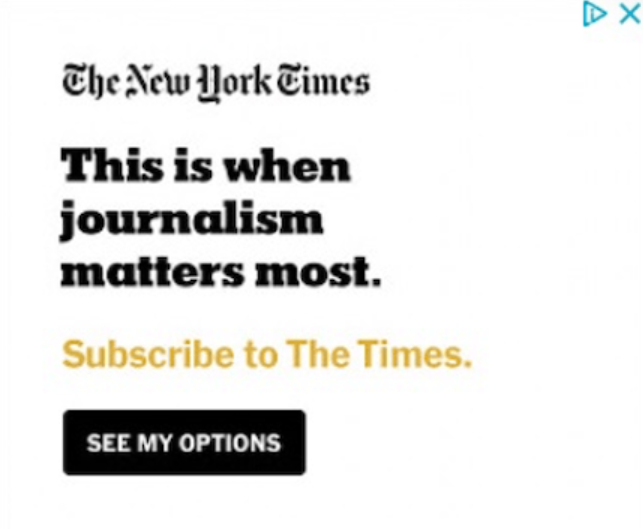 New York Times sacó un anuncio que toca un punto de dolor reconocido por muchos: ¿qué noticias son reales y cuáles no?