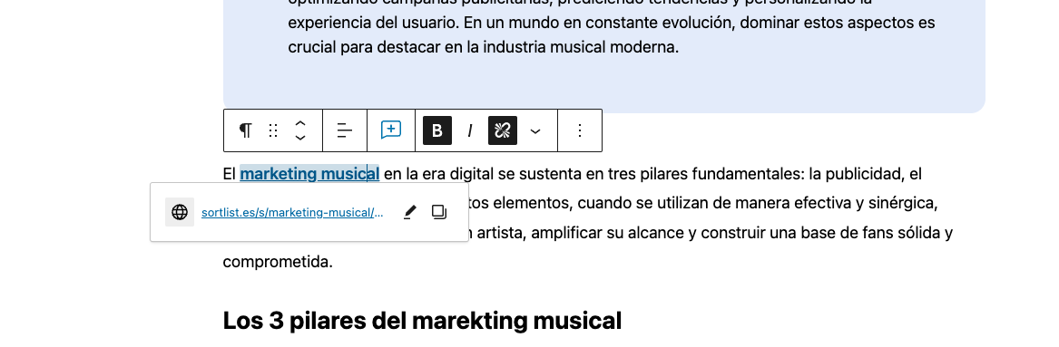 enlaces internos para ayudar a Google