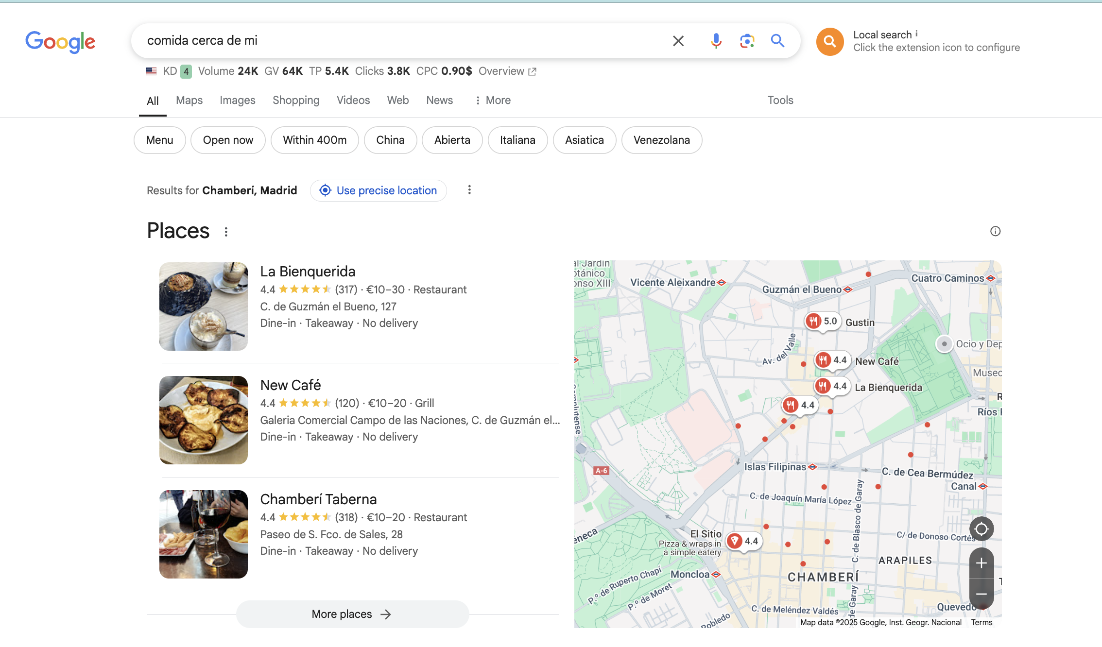 cerca de mí