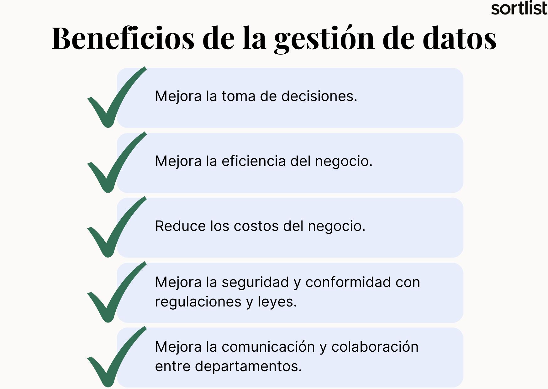 Principales beneficios de la gestión de datos empresariales