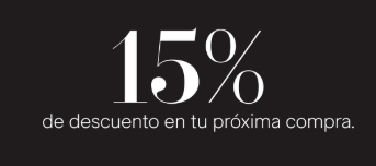 descuento en su próxima compra