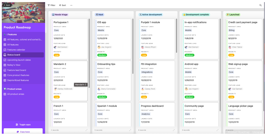Airtable para product mapping