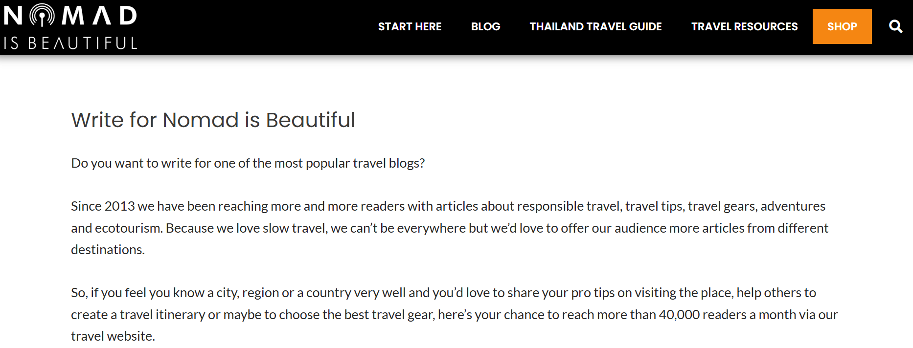 Busca oportunidades de guest blogging