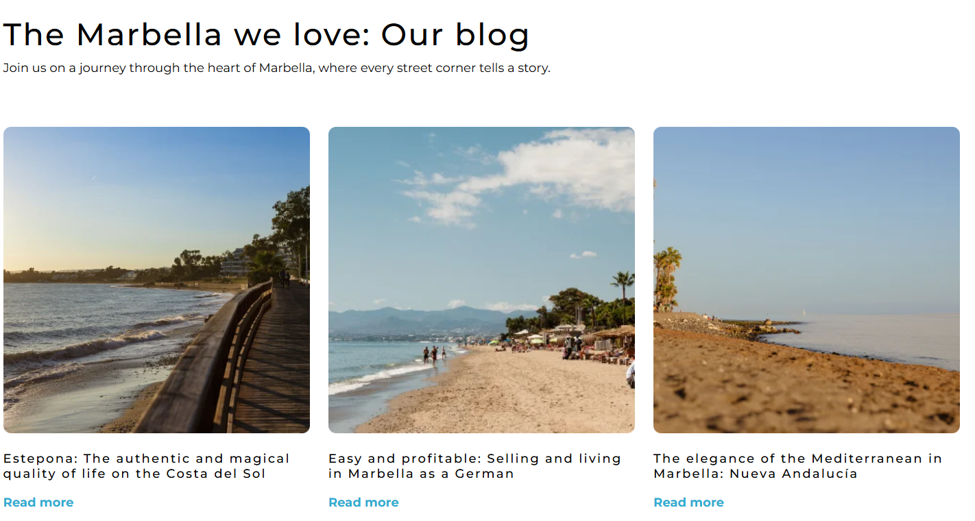 Los blogs y contenido SEO local en tu sitio web son clave para atraer posibles compradores de inmuebles.